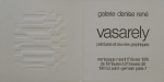 Vasarely, Victor - 1976 - Galerie Denise René Paris (peintures et oeuvres graphiques - Einladung)