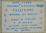 Fassianos, Alekos - 1982 - Galerie Samy Kinge Paris (invitation)