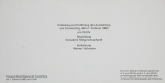 Christo (Javacheff) - 1985 - Hamburger Kunsthalle (Surrounded Islands - Einladung)