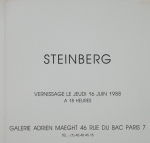 Steinberg, Saul - 1988 -  Galerie Adrien Maeght Paris (invitation)