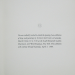 Gottlieb, Adolph - 1980 - André Emmerich Gallery New York (Einladung)