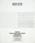 Uecker, Günther - 1975 -  Galerie Denise René Hans Mayer Düsseldorf  (invitations)