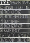 Graevenitz, Gerhard von - 1959 - nota - Studentische Zeitschrift für Bildende Kunst und Dichtung
