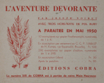 Bury, Pol - 1950 -  éditions Cobra (L aventure devorante)