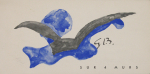 Braque, Georges - 1958 - Galerie Maeght (Sur 4 murs - Einladung)