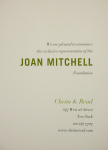 Mitchell, Joan - 2014 - Cheim & Read New York (Einladung)