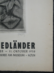 Friedlaender, Johnny - 1958 - Galerie Boisseree Köln