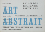Bury, Pol - 1953 - Palais  des Beaux-Arts Bruxelles (Art Abstrait - Einladung)