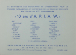 Bury, Pol - 1956 - Lassociation pour le progrès intellectuel et artistique de la Wallonie (2 Einladungen)