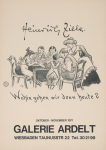 Zille, Heinrich - 1971 - Galerie Ardelt Wiesbaden (Wohin gehen wir denn heute?)
