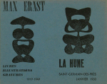 Ernst, Max - 1950 - Galerie La Hune (Livres Illustrations Gravures 1919 - 1949 / invitation)