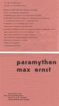 Ernst, Max - 1955 - Verlag Galerie Der Spiegel (Paramythen)