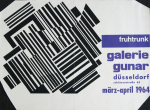 Fruhtrunk, Günter - 1964 - Galerie Gunar Düsseldorf Plakat und Einladung)
