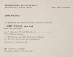 Ernst, Max - 1954 - Städtische Kunsthalle Mannheim (Einladung)