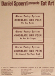 Spoerri, Daniel - 1970 - Eat Art Galerie Düsseldorf (Chocolate Bar Poem)
