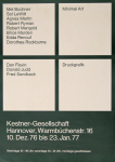 LeWitt, Sol - 1976 - Kestner-Gesellschaft Hannover (Minimal Art / Katalog und Plakat)