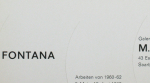 Fontana, Lucio - 1968 - Galerie M. E. Thelen (Einladung)