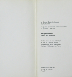 Bayer, Herbert - 1971 - Le Centre Culturel Allemand / Goethe Institut Paris (8 expositions autour du Bauhaus - Einladung)
