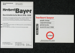 Bayer, Herbert - 1971 - Le Centre Culturel Allemand / Goethe Institut Paris (8 expositions autour du Bauhaus - Einladung)