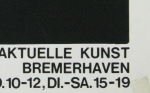 Uecker, Günther - 1970 - Kabinett für aktuelle Kunst Bremerhaven