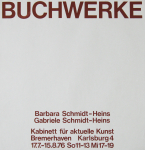 Schmidt-Heins, Barbara - 1976 - Kabinett für aktuelle Kunst Bremerhaven (Buchwerke)