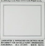 Helms, Dietrich - 1972 - Kabinett für aktuelle Kunst Bremerhaven (Landkarten & Pappsachen)