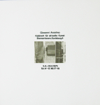 Anselmo, Giovanni - 1975 - Kabinett für aktuelle Kunst Bremerhaven