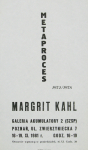 Kahl, Margrit - 1981 - Galeria Akumulatory 2 Poznan (Metaproces)