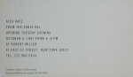 Katz, Alex - 1987 - Robert Miller Gallery New York (Einladung)