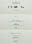 Kirkeby, Per - 1994 - Kunstausstellung der Ruhrfestspiele Recklinghausen (Einladung)