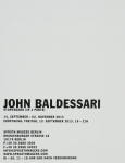 Baldessari, John - 2013 - Sprüth Magers Berlin (Storyboard)