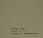 Köhler, Hans - 1978 - IBM calendar