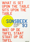 Weiner, Lawrence - 1993 - Sonsbeek (What is set upon the table / Wat op de tafel staat - set of 3 posters)