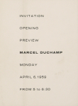 Duchamp, Marcel - 1959 - The Sidney Janis Gallery New York (Eau & Gaz à tous les étages)