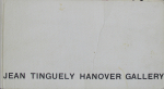 Tinguely, Jean - 1968 - Hanover Gallery London (invitation)