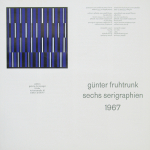 Fruhtrunk, Günter - 1967 - Galerie der Spiegel Köln (sechs serigraphien / six serigraphs)