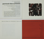 Soulages, Pierre - 1957 - Galerie Der Spiegel Köln (Einladung)