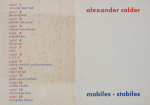 Calder, Alexander - 1952 - Galerie Rudolf Hoffmann Hamburg (mobiles - stabiles / Einladung)