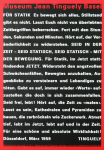 Tinguely, Jean - 2000 - Museum Jean Tinguely Basel (Für Statik)