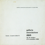 Fontana / Haacke / Klein / Mack / Manzoni / Piene / Soto / Uecker - 1966 - galleria associazione zen brescia (Zero avantgarde 1966)