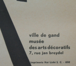Burssens, Frida - 1957 - ville de gand / musée des arts décoratifs (3me salon national du meuble moderne et social)